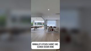 Tủ bếp tối giản và thiết kế scandiv nhà