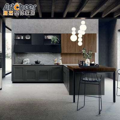 Mua Full Joinery Solid Wood Design Shaker Tủ bếp trong màu gỗ óc chó cho độ bền sản xuất trực tuyến