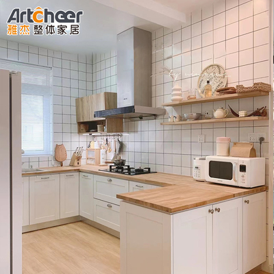 Mua Tủ bếp mô-đun E0 2022 Xu hướng gỗ rắn với bàn không gỉ sản xuất trực tuyến