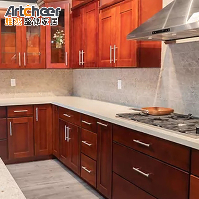 Mua Tủ bếp rộng rãi được thiết kế bằng gỗ theo phong cách Mỹ và vật liệu cửa MDF sản xuất trực tuyến