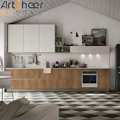 Mua Nội thất nhà bếp phong cách gỗ PANEL hiện đại sản xuất trực tuyến