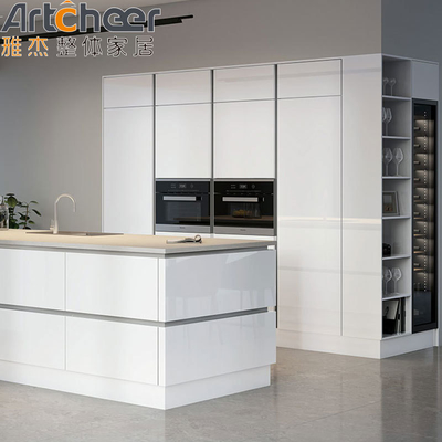 Mua Tủ bếp thiết kế hiện đại với lớp phủ mài và vật liệu gỗ sản xuất trực tuyến