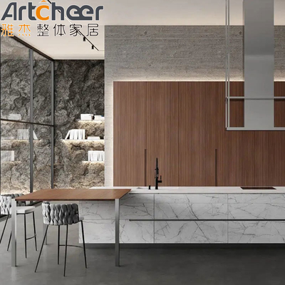 Mua Cửa tủ bếp Acrylic gỗ dán với khung nhôm và mặt bàn đá xát sản xuất trực tuyến