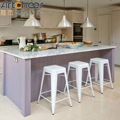 Mua Đảo nhà bếp màu đen màu đen hiện đại với thiết kế mô-đun và cửa gỗ dán sản xuất trực tuyến