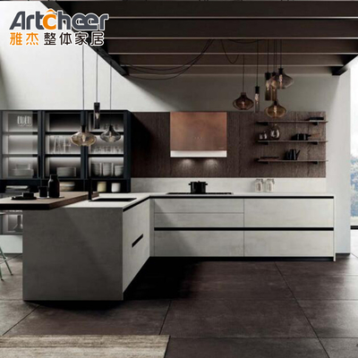 Mua Phòng bếp Tủ lưu trữ kệ với cửa và tường Tủ E1 lớp Laminated Ogee Edge sản xuất trực tuyến