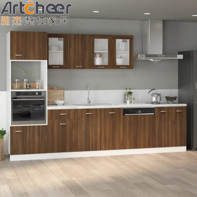 chất lượng  Particle Board Kitchen Cabinets in Industrial Style with Artificial Quartz Countertop nhà máy sản xuất