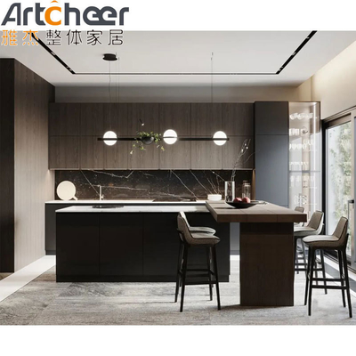 Mua Tủ nhà bếp thiết kế đảo với khung gỗ rắn kết thúc sơn màu tùy chỉnh sản xuất trực tuyến