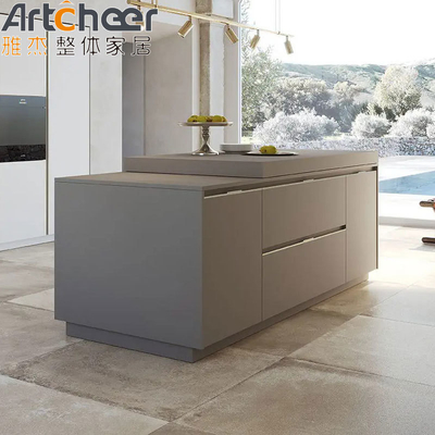 Mua Thiết kế đồ nội thất bếp thông minh Tủ bếp tùy chỉnh với bàn đảo và khung thép sản xuất trực tuyến