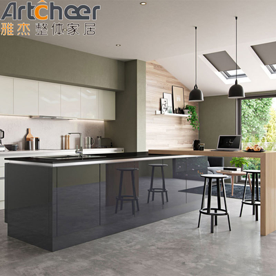 Mua Phòng bếp mô-đun sang trọng với thiết kế đơn giản và kết thúc sơn cao 2pac sản xuất trực tuyến