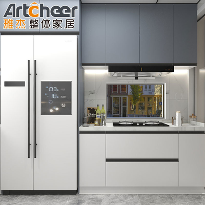 Mua Căn hộ bếp nhỏ Cửa tủ bếp melamine với phong cách thiết kế hiện đại sản xuất trực tuyến