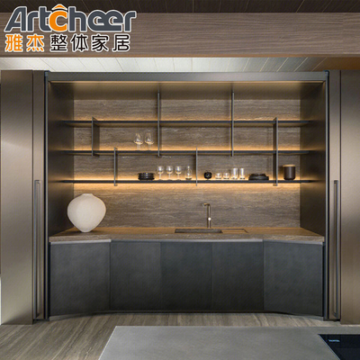 Mua Modern Melamine Wood Doors rta tủ bếp Custom Islands và countertop Sample sản xuất trực tuyến