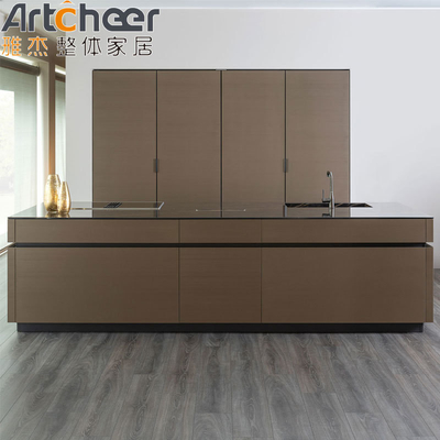 Mua Tủ bếp Pvc Board Thiết kế mô-đun với kích thước tùy chỉnh Quartz Stone Top sản xuất trực tuyến