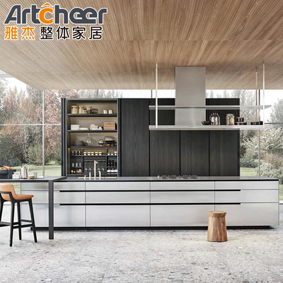 Mua Bộ tủ bếp hiện đại kích thước nhỏ và thiết kế toàn bộ đơn vị với bàn đảo trung tâm sản xuất trực tuyến