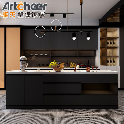 Mua Tủ bếp acrylic hiện đại với tủ quần đảo cho Nam Phi Villa phong cách mở sản xuất trực tuyến