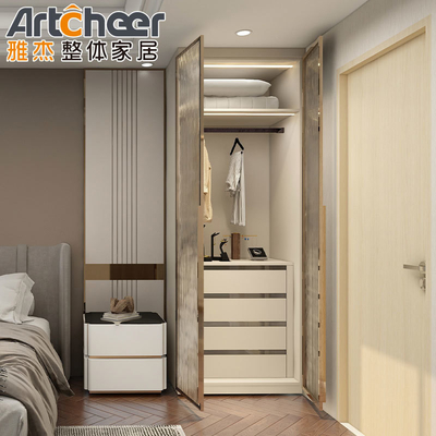 Mua Modern Stylish Wooden Wall Walk in Wardrobe Storage Closet System cho thiết kế phòng ngủ sản xuất trực tuyến
