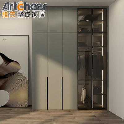 Mua Lưu trữ phòng ngủ gỗ rắn với 2 cửa tủ quần áo treo đường sắt và độ cao điều chỉnh sản xuất trực tuyến