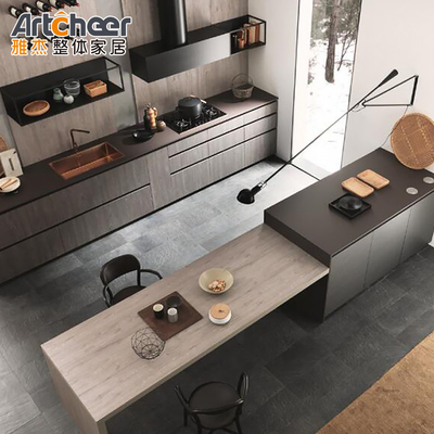 Mua Tủ bếp nhôm màu tùy chỉnh với bàn bàn và bàn ăn phẳng sản xuất trực tuyến