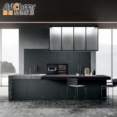Mua Tủ bếp gỗ rắn với kích thước tùy chỉnh với thùng chứa rác và thiết kế mô-đun sản xuất trực tuyến