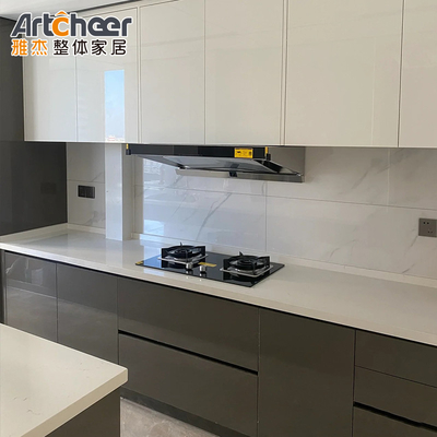Mua Thiết kế khách sạn đồ nội thất nhà bếp sang trọng với đá thạch anh trên bàn của E1 chất liệu lớp sản xuất trực tuyến