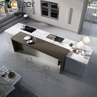Mua Thiết kế Ý tủ bếp hiện đại trong gỗ dán veneer và sơn mài sản xuất trực tuyến