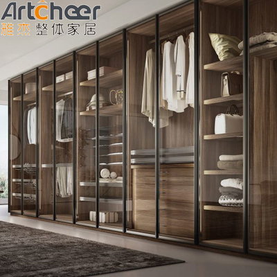 Mua Thiết kế phòng ngủ Đi bộ trong tủ quần áo với thiết kế hiện đại và khung nhôm cửa kính sản xuất trực tuyến