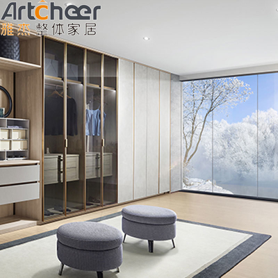 Mua Hình khung nhôm cửa kính đi bộ trong tủ quần áo tủ quần áo với lớp lót da mềm sản xuất trực tuyến