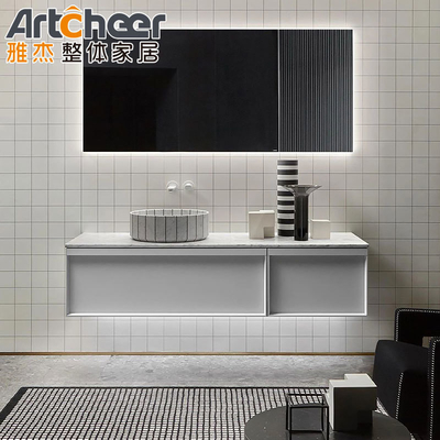 Mua Phòng tắm Vanity Set 42 inch Modern Single Sink Living Room Floating Wall Mounted Cabinet sản xuất trực tuyến