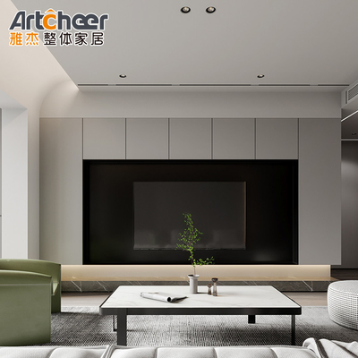Mua Thiết kế gắn tường TV Stand cụ thể trong kết thúc màu xám hiện đại với chất lượng vật liệu E0 sản xuất trực tuyến