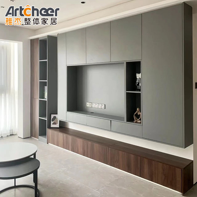 Mua Tủ TV tường phòng ngủ bằng vật liệu gỗ với kích thước tùy chỉnh và đóng gói thư sản xuất trực tuyến