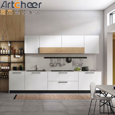 Kích thước tùy chỉnh Tủ bếp gỗ melamine hiện đại với tủ tường