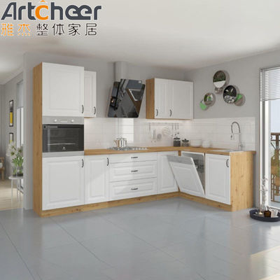 Tủ bếp hiện đại và đá nhân tạo Backsplash cho bàn làm việc thiết kế cổ điển