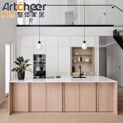 Tủ bếp đồ nội thất bếp gỗ rắn Tủ lưu trữ thiết kế cho nhà bếp nhỏ