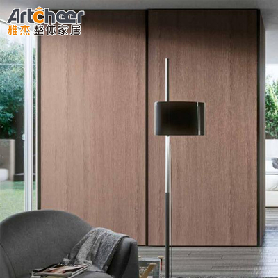 Không có bộ cảm biến hiện đại Giao diện cửa gỗ Giao diện kính cho đồ nội thất phòng ngủ