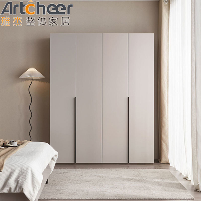 Đồ nội thất phòng ngủ tủ quần áo màu xám sáng hiện đại thiết kế tủ quần áo treo và hai cửa