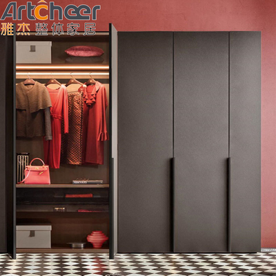 Tủ quần áo gỗ hiện đại Almari đồ nội thất Tủ quần áo di động Để lưu trữ phòng ngủ