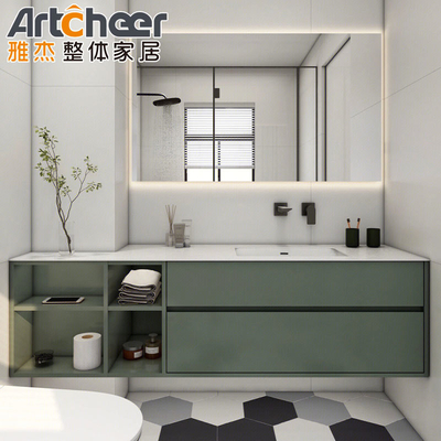 Modern Solid Wood Brown phòng tắm phòng tắm Vanity Flat Door Panel in Customized Size